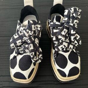 FARM Rio Black and White Artistic Sneakers EU37